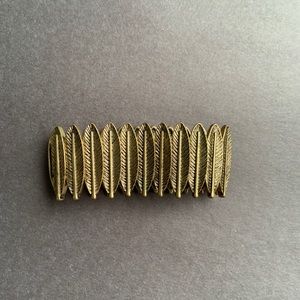 Feather brushed metal necklace from Bloomingdale’s